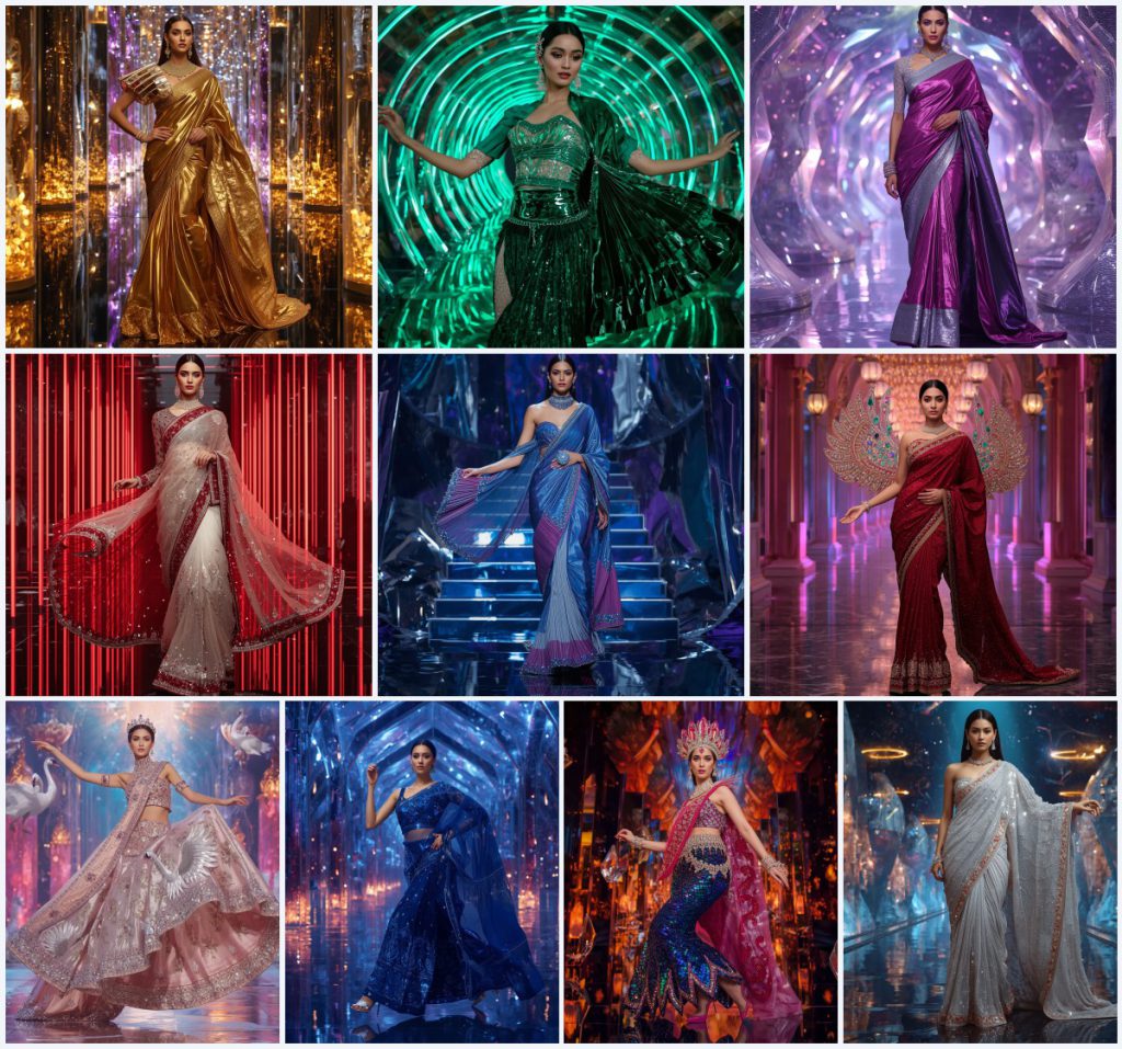 Chic Georgette Saree AI Prompts for Glamorous Bollywood Inspired Shoots | prompt for traditional look for girl chatgpt instagram — AI image prompt